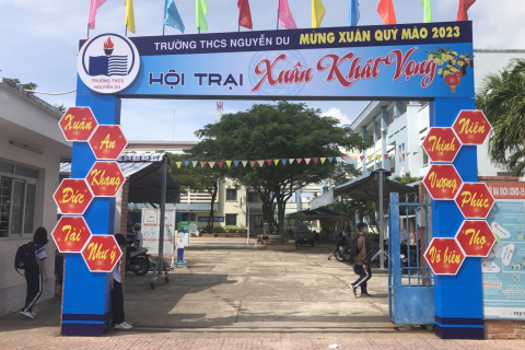 Hội trại “Xuân khát vọng” Mừng Xuân Quý Mão 2023 tại trường THCS Nguyễn Du – Thành phố Bà Rịa